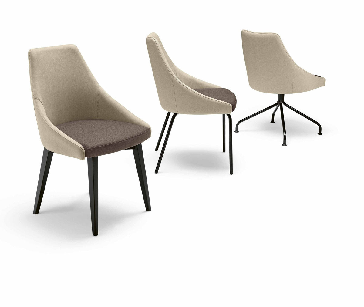 Kontea Side Chair c/w Metal Legs-Metalmobil-Contract Furniture Store
