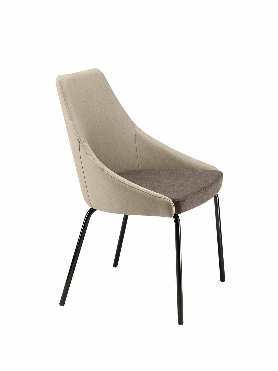Kontea Side Chair c/w Metal Legs-Metalmobil-Contract Furniture Store