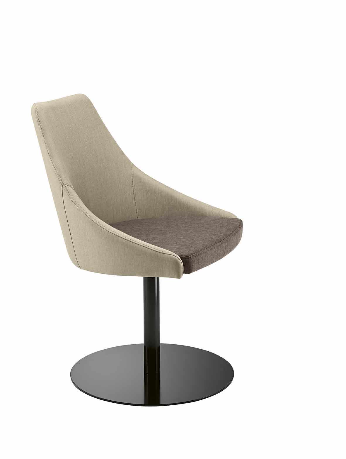 Kontea Side Chair c/w Swivel Base-Metalmobil-Contract Furniture Store