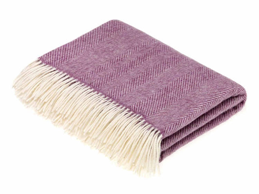 Lambswool Herringbone Throw-Contract Furniture Store for hospitality, leisure & commercial projects