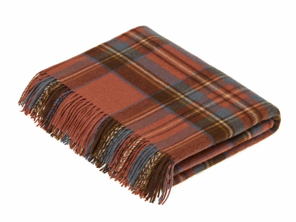Lambswool Tartan Throw-Bronte by Moon-Contract Furniture Store