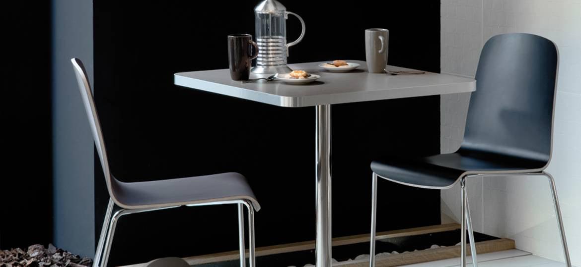 Laminate Chromed ABS Table Top-Pedrali-Contract Furniture Store