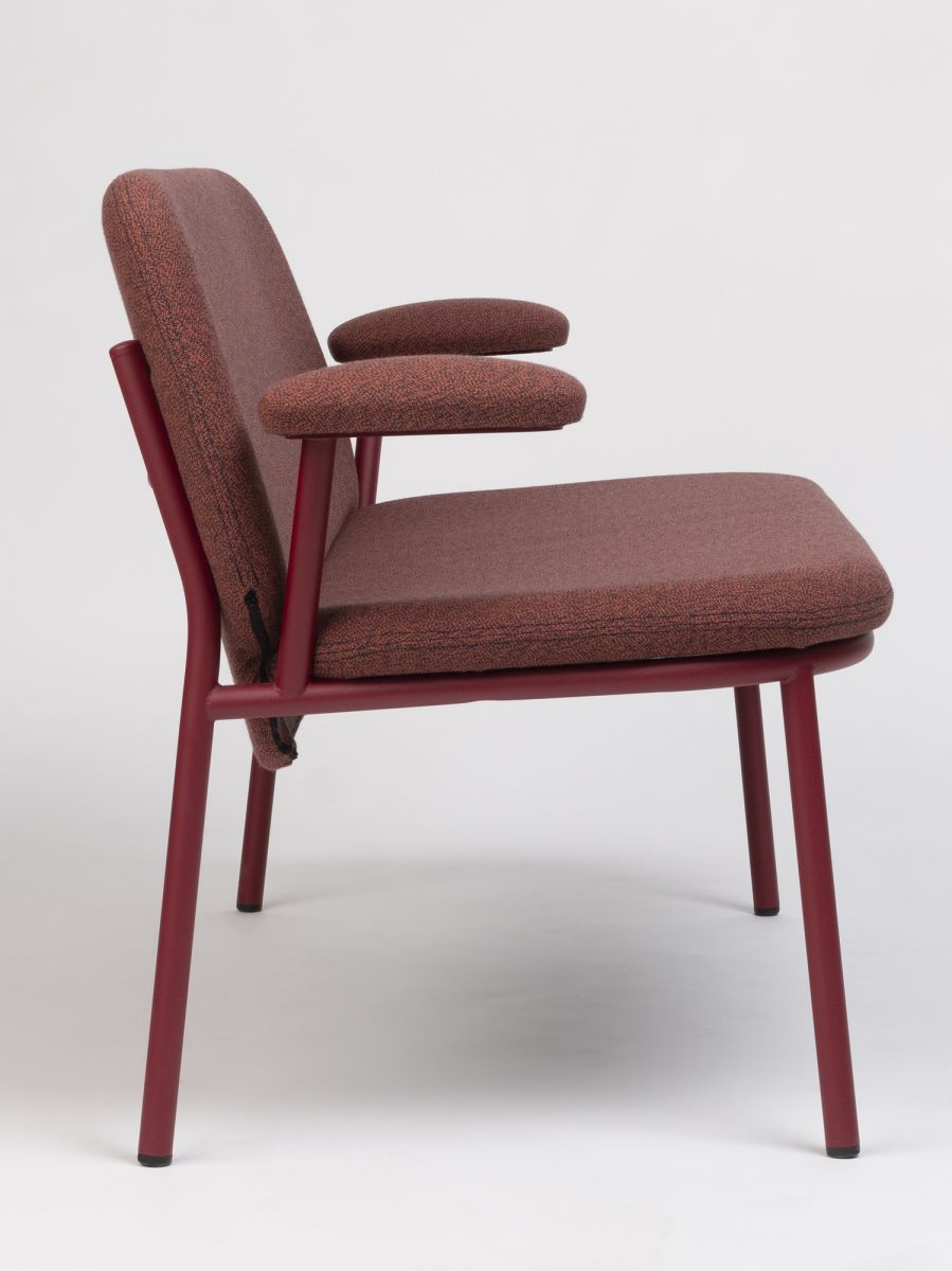 Lana Steel Armrest Sofa-Contract Furniture Store for hospitality, leisure & commercial projects