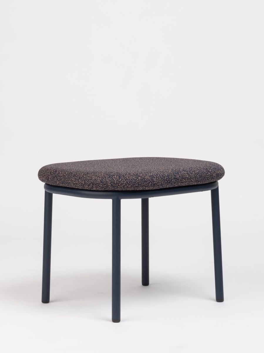 Lana Steel Ottoman