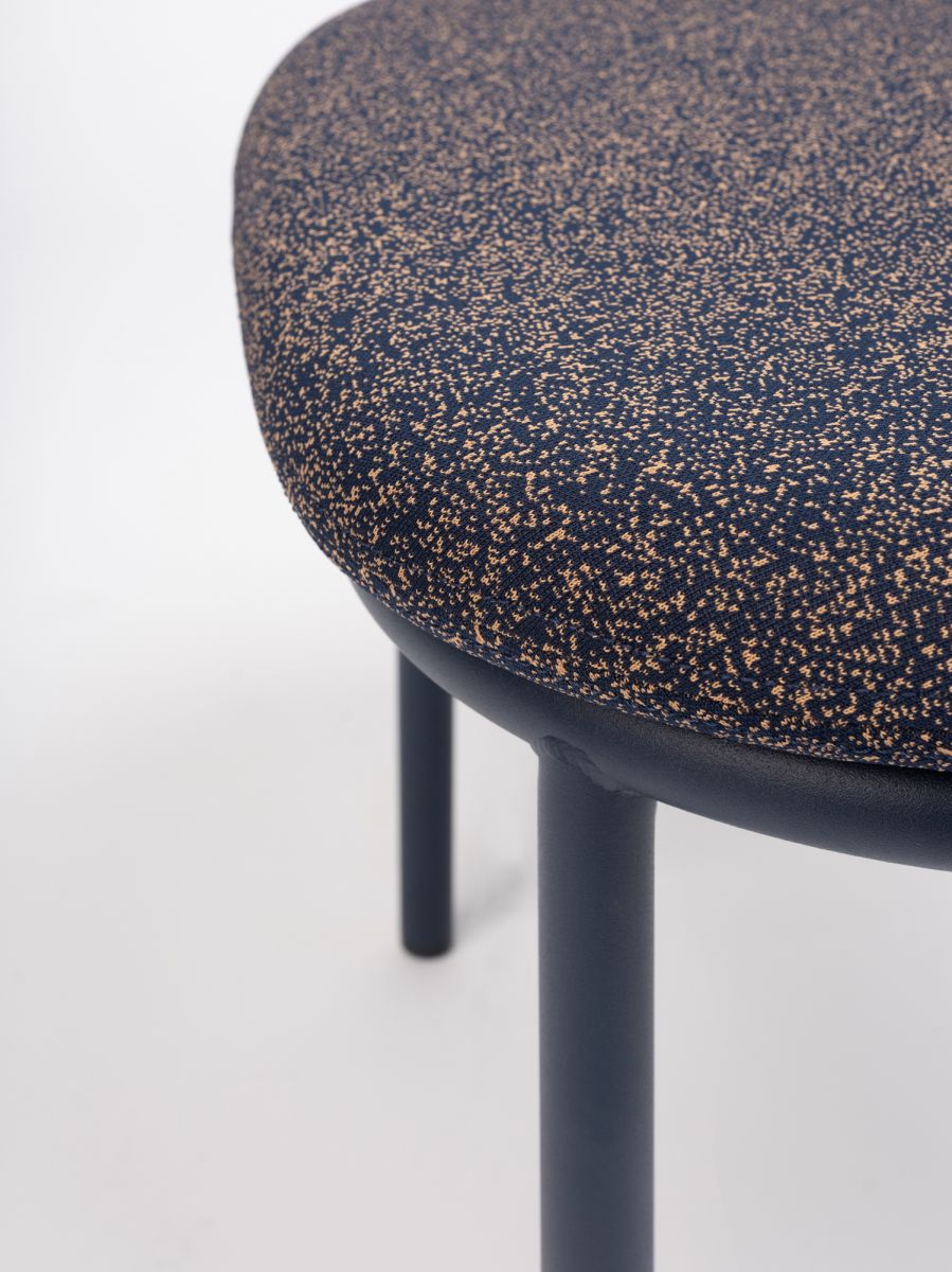 Lana Steel Ottoman