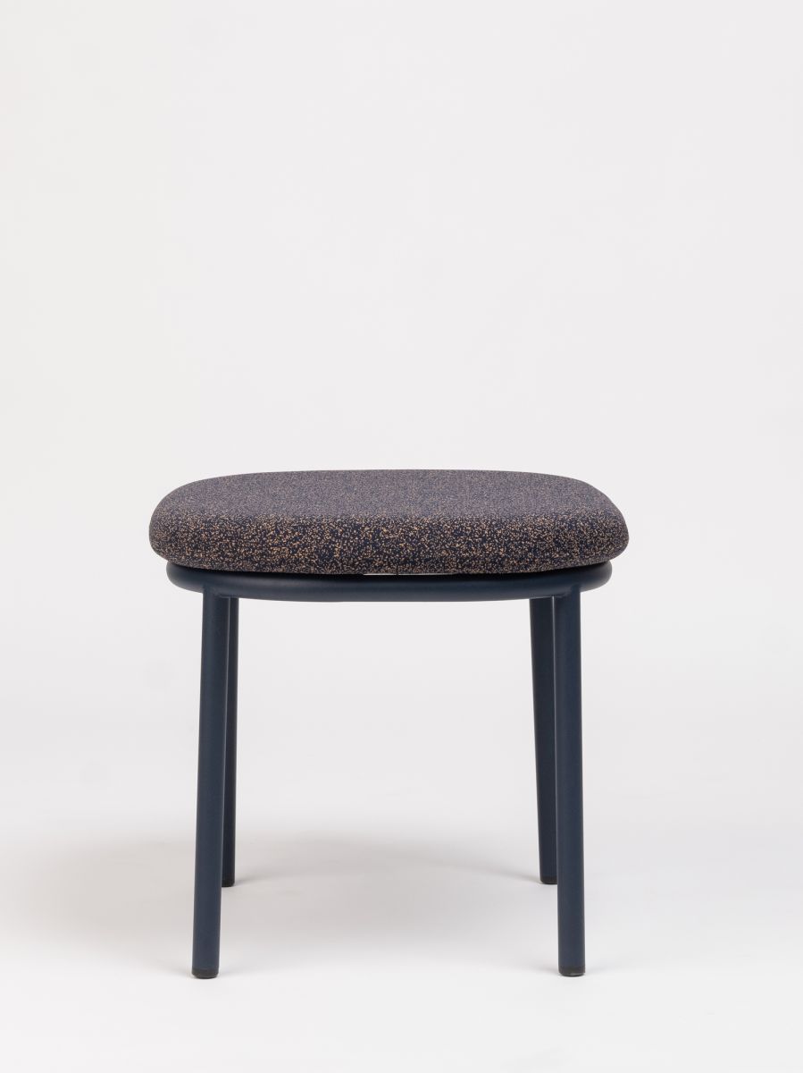 Lana Steel Ottoman