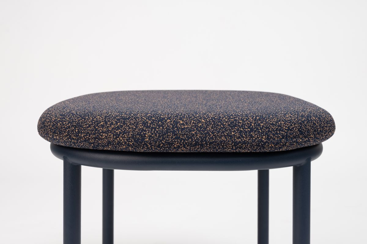 Lana Steel Ottoman