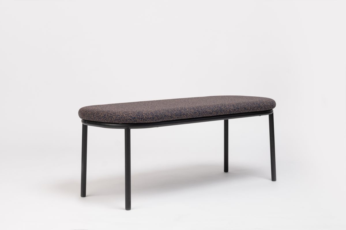 Lana Steel Ottoman