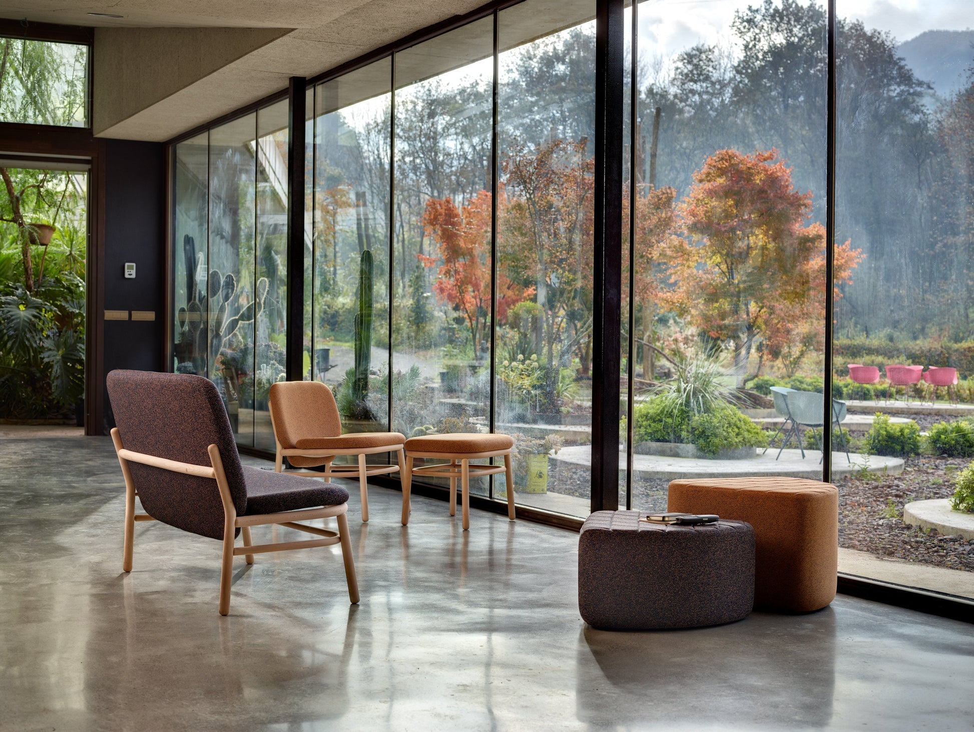 Lana Wood Ottoman-Contract Furniture Store for hospitality, leisure & commercial projects