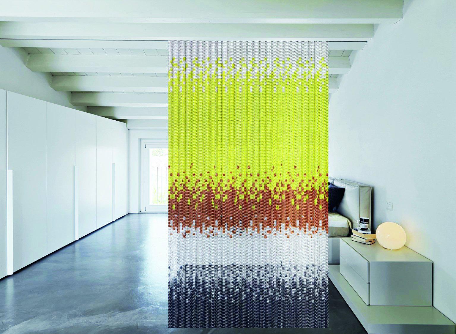 Lime Hippy Colorini Chain Curtain Divider-Kriskadecor-Contract Furniture Store