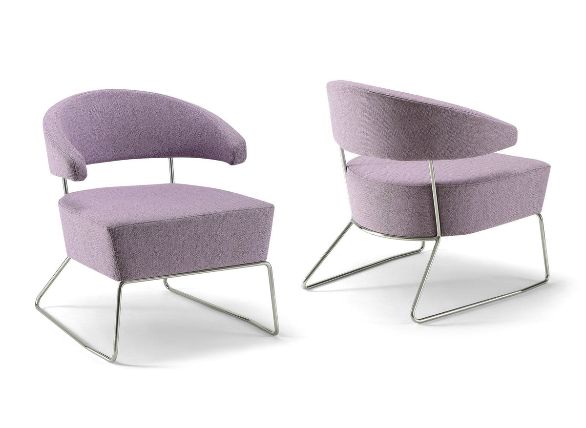 Lina 05 Lounge Chair c/w Sled Legs-Torre-Contract Furniture Store