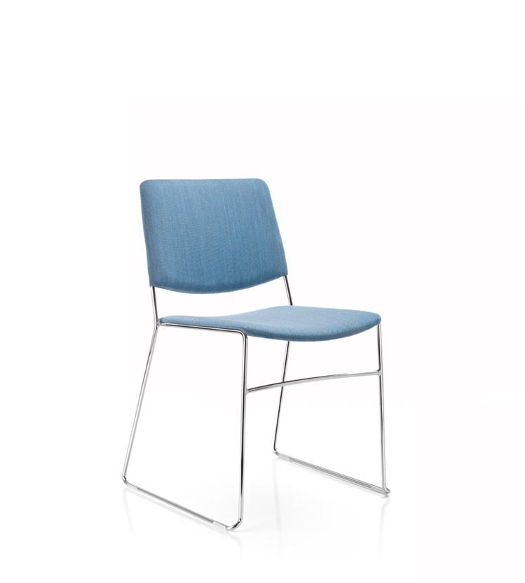 Link F Side Chair c/w Sled Legs-Fornasarig-Contract Furniture Store