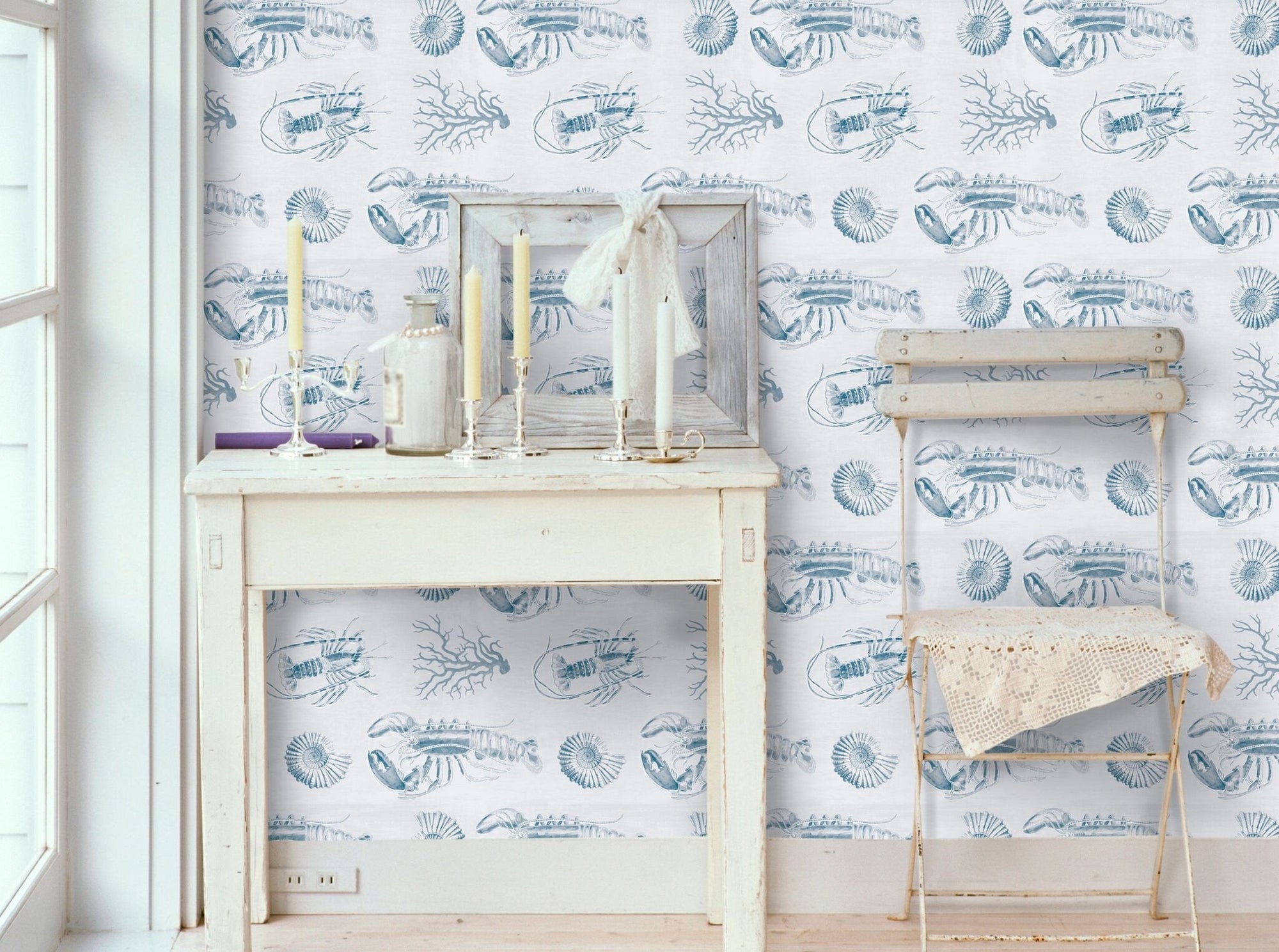 Lobster Blue Wallpaper-Mind The Gap-Contract Furniture Store