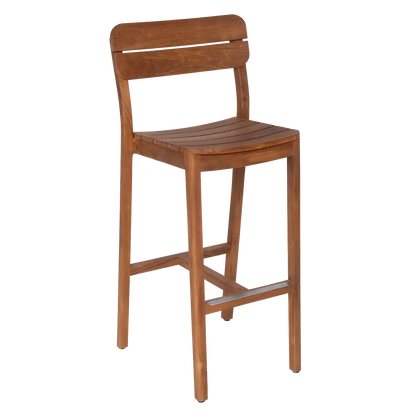 Lodge Teak High Stool-Contract Furniture Store for hospitality, leisure & commercial projects