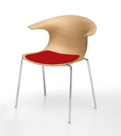 Loop 3D Wood 4 Legs Armchair