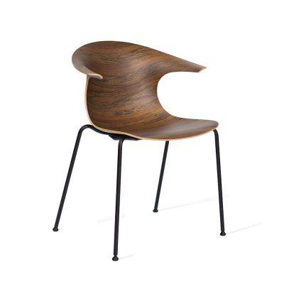 Loop 3D Wood 4 Legs Armchair