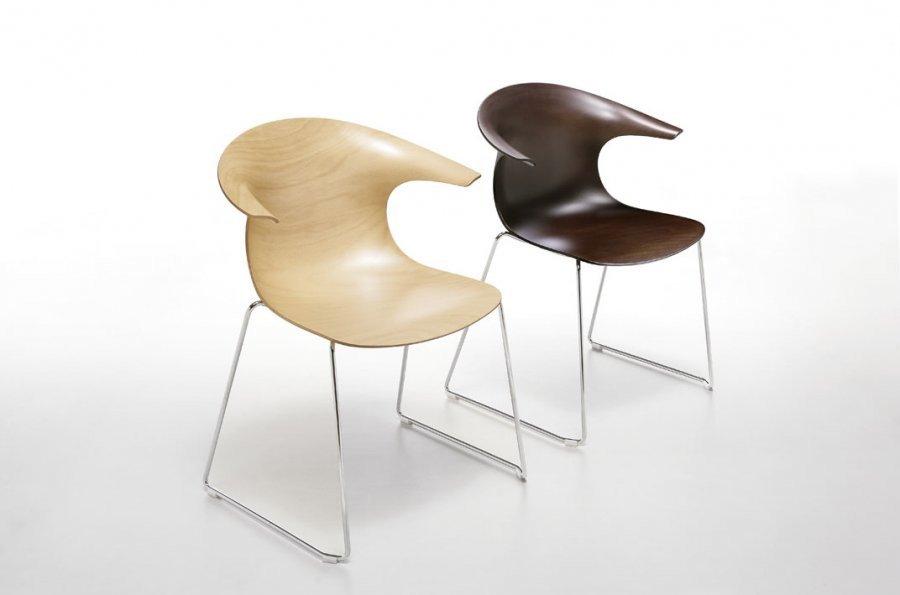 Loop 3D Wood Sled Armchair