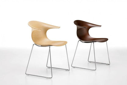Loop 3D Wood Sled Armchair