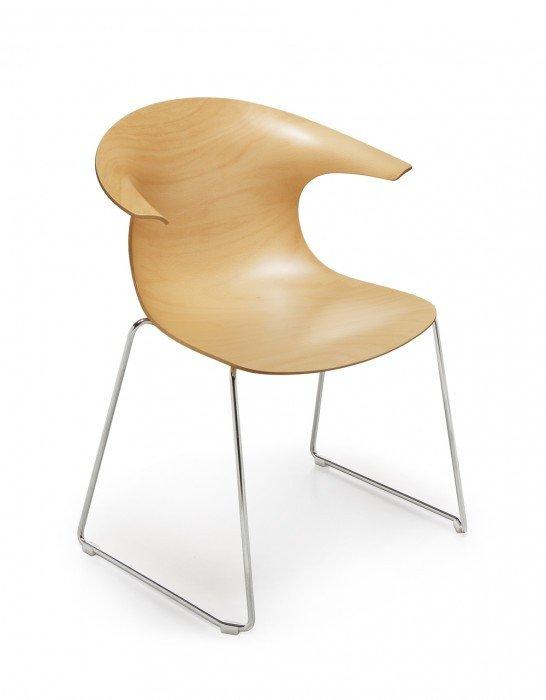 Loop 3D Side Chair c/w Sled Legs-Infiniti-Contract Furniture Store