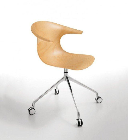 Loop 3D Wood Swivel Armchair
