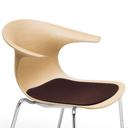 Loop 3D Wood Swivel Armchair