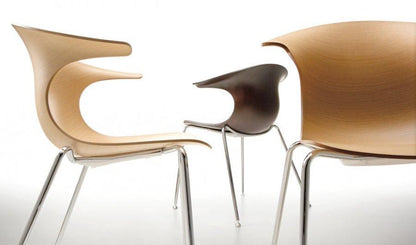 Loop 3D Wood Swivel Armchair