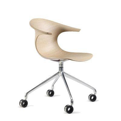 Loop 3D Wood Swivel Armchair