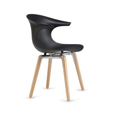Loop Mono Wooden Legs Armchair-Contract Furniture Store for hospitality, leisure & commercial projects