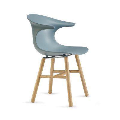 Loop Mono Wooden Legs Armchair-Contract Furniture Store for hospitality, leisure & commercial projects