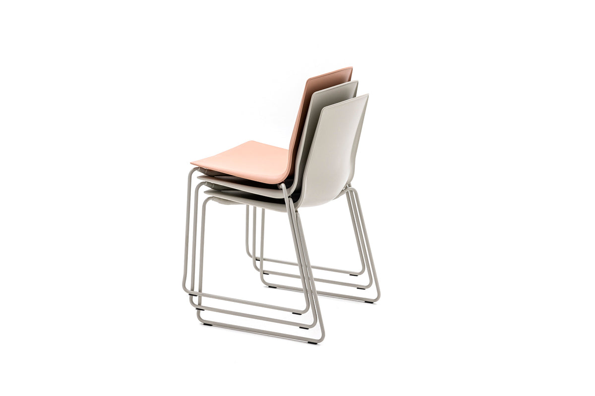 Loto Recycled Sled Chair-Mara-Contract Furniture Store