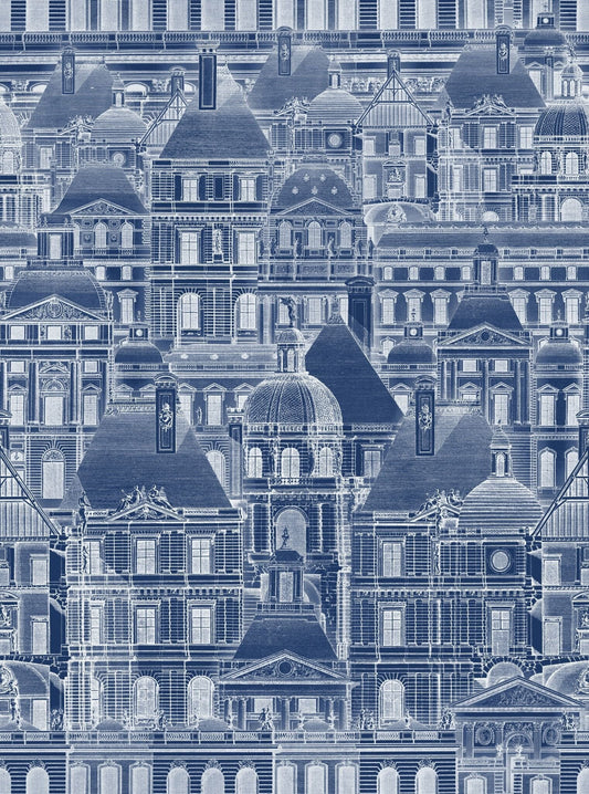 Louvre Blue Wallpaper-Contract Furniture Store for hospitality, leisure & commercial projects