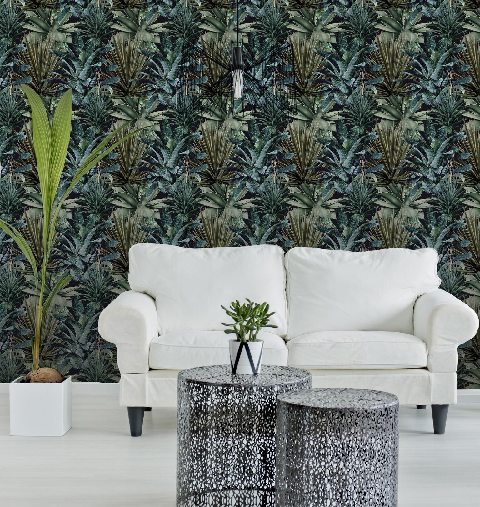 Lush Succulents Wallpaper-Mind The Gap-Contract Furniture Store
