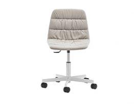 Maarten Wheels Soft Side Chair-Contract Furniture Store for hospitality, leisure & commercial projects