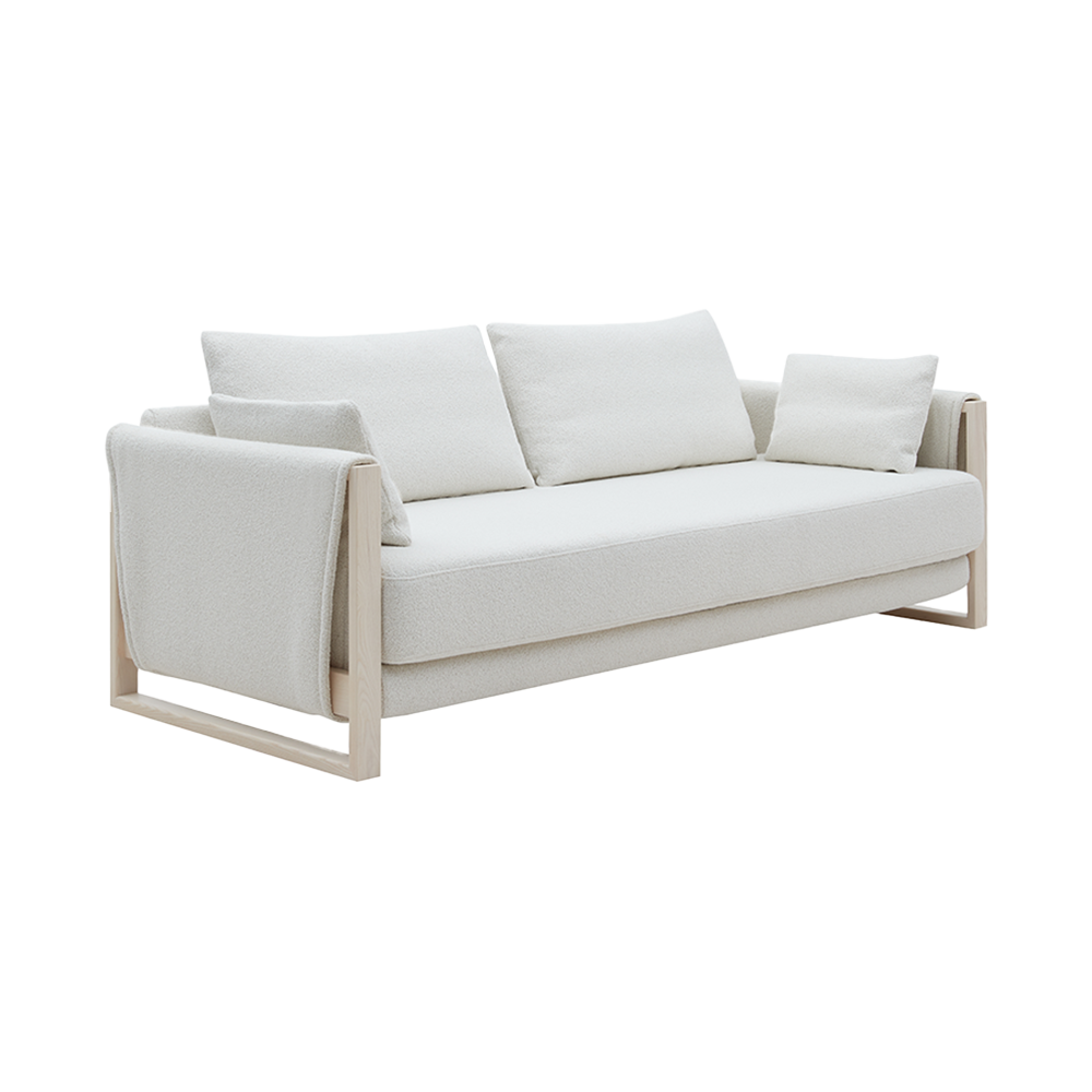 Madison Wood Sofa Bed-Softline-Contract Furniture Store
