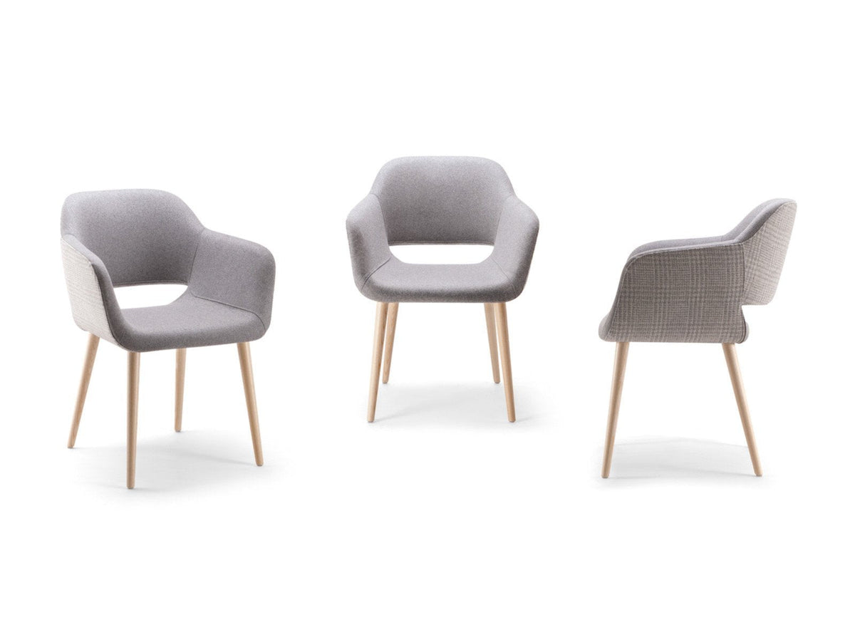 Magda 04 Armchair c/w Wood Legs-Torre-Contract Furniture Store