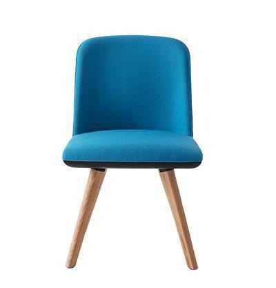 Manaa Slim Side Chair c/w Wood Legs-Gaber-Contract Furniture Store
