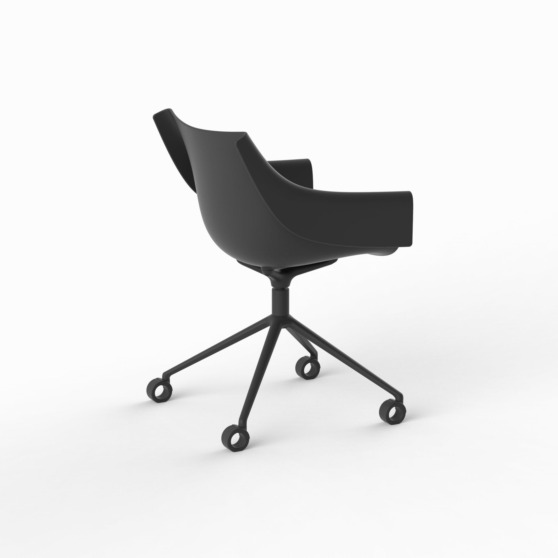 Manta Swivel Caster Armchair-Contract Furniture Store for hospitality, leisure & commercial projects