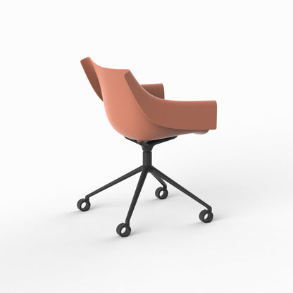 Manta Swivel Caster Armchair-Contract Furniture Store for hospitality, leisure & commercial projects