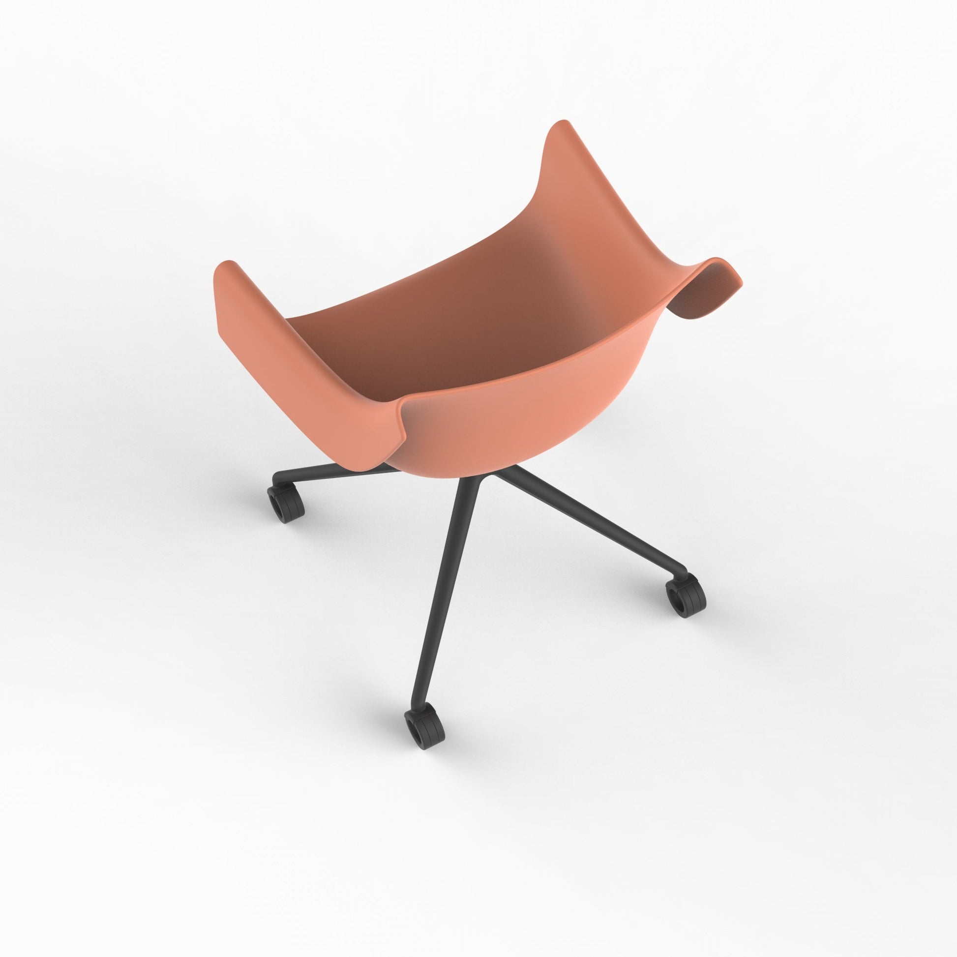 Manta Swivel Caster Armchair-Contract Furniture Store for hospitality, leisure & commercial projects