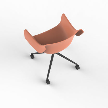 Manta Swivel Caster Armchair-Contract Furniture Store for hospitality, leisure & commercial projects