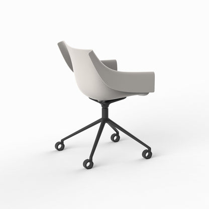 Manta Swivel Caster Armchair-Contract Furniture Store for hospitality, leisure & commercial projects