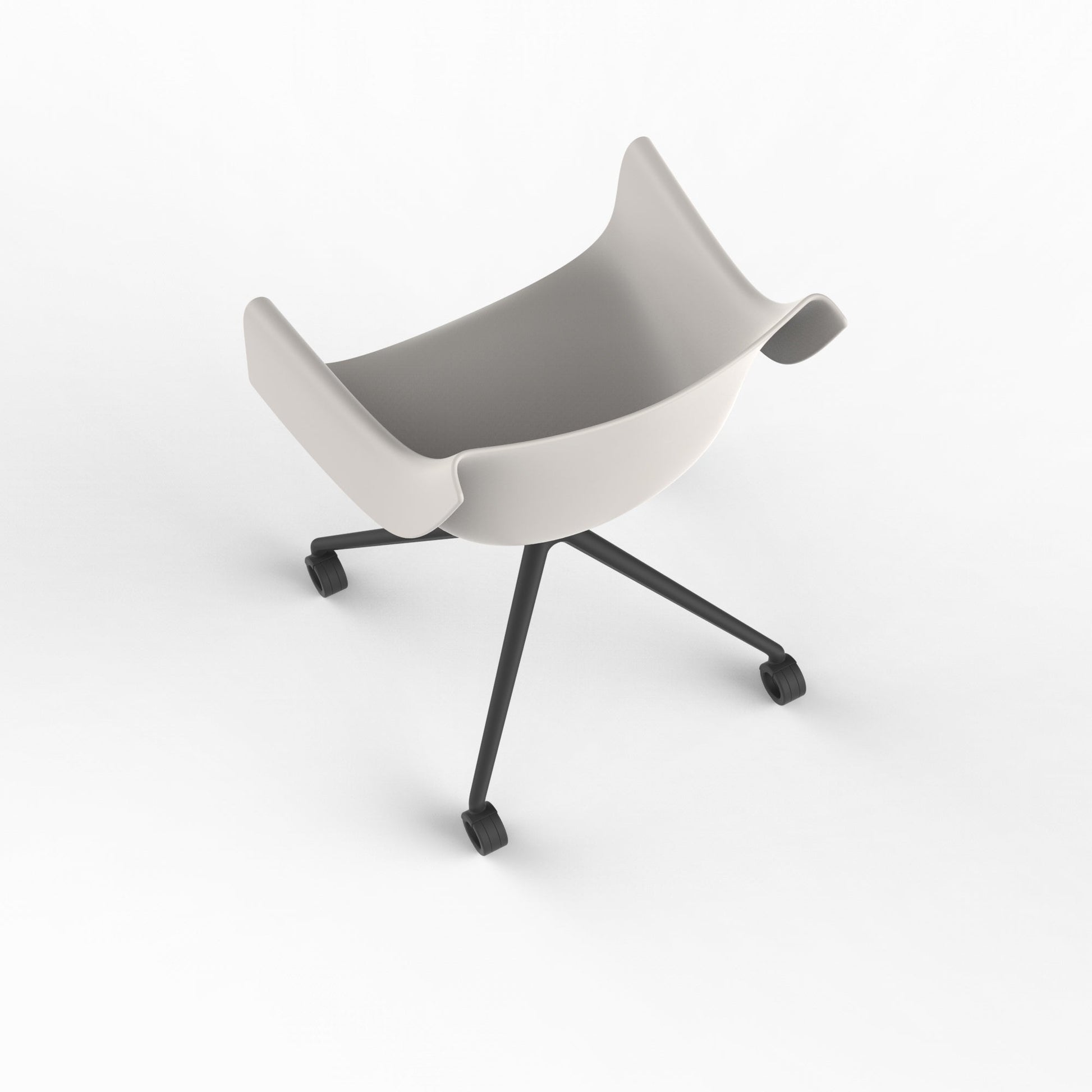 Manta Swivel Caster Armchair-Contract Furniture Store for hospitality, leisure & commercial projects