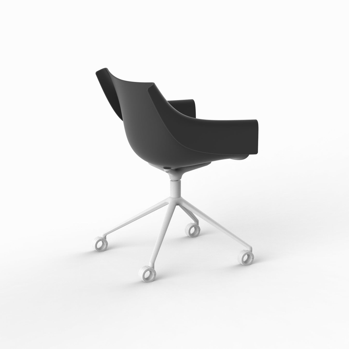 Manta Swivel Caster Armchair-Contract Furniture Store for hospitality, leisure & commercial projects