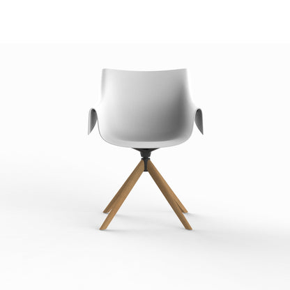 Manta Wooden Swivel Armchair-Contract Furniture Store for hospitality, leisure & commercial projects