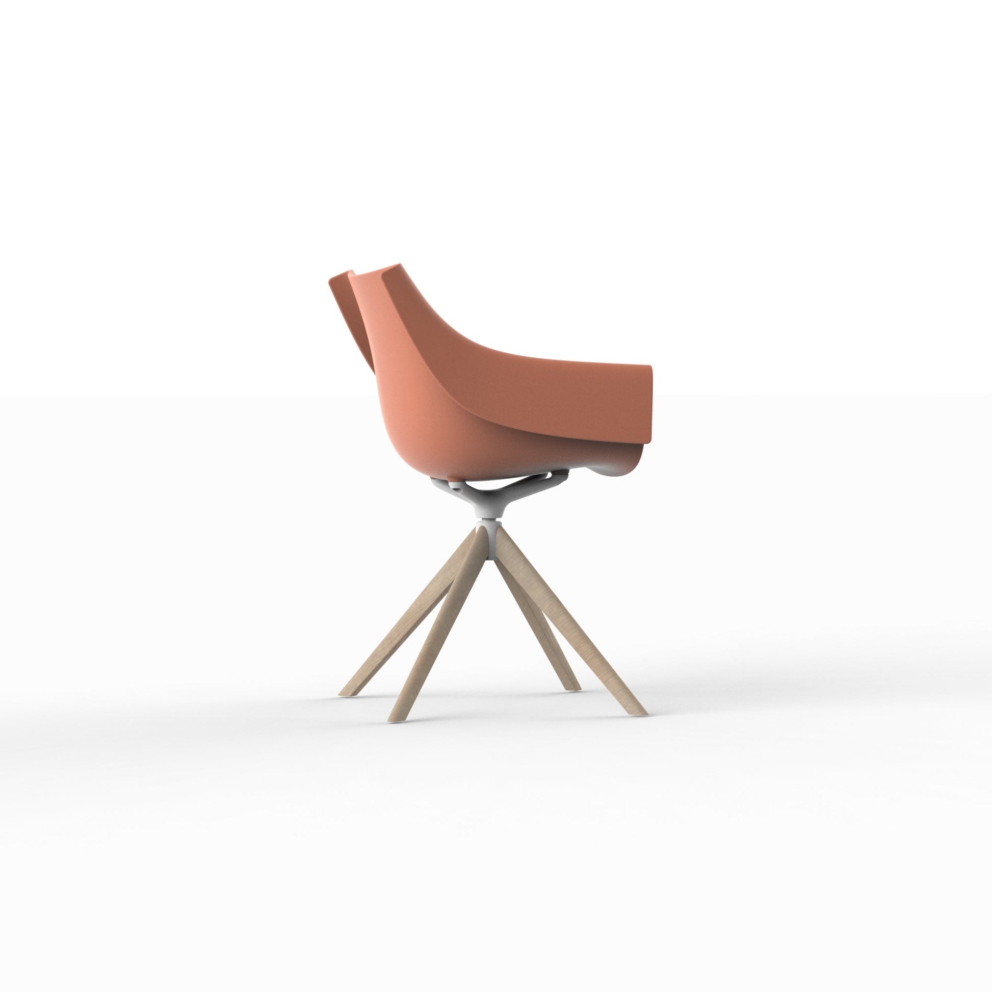 Manta Wooden Swivel Armchair-Contract Furniture Store for hospitality, leisure & commercial projects
