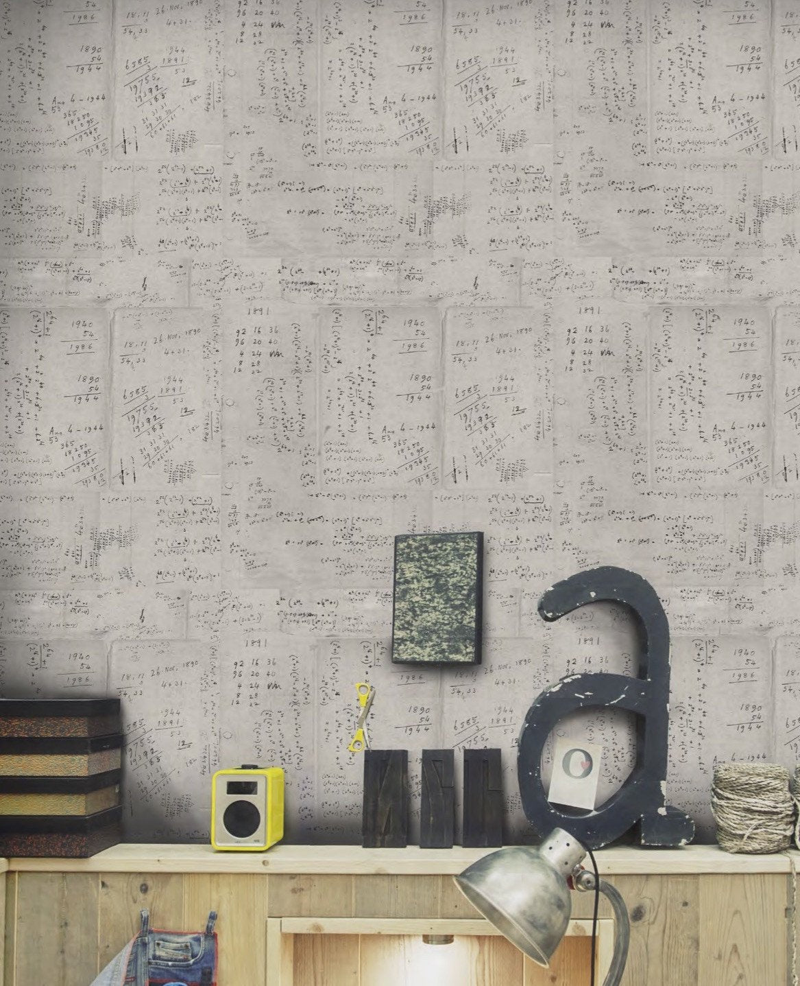 Math Neutral Wallpaper-Contract Furniture Store for hospitality, leisure & commercial projects