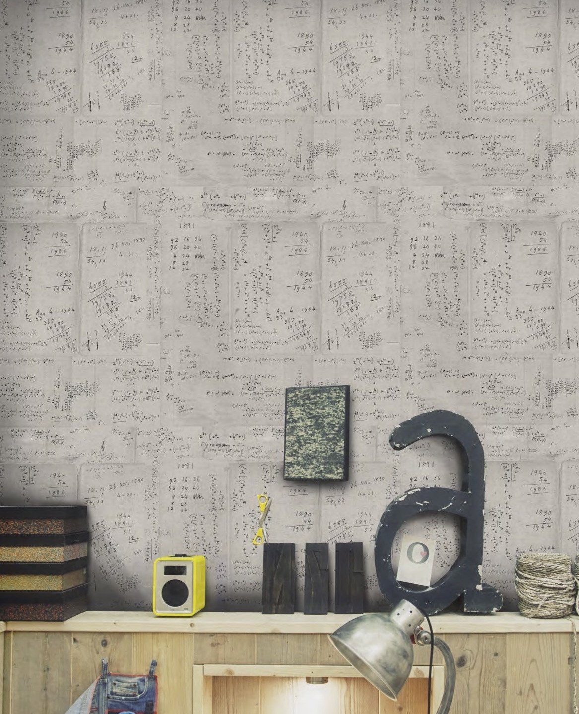 Math Neutral Wallpaper-Mind The Gap-Contract Furniture Store