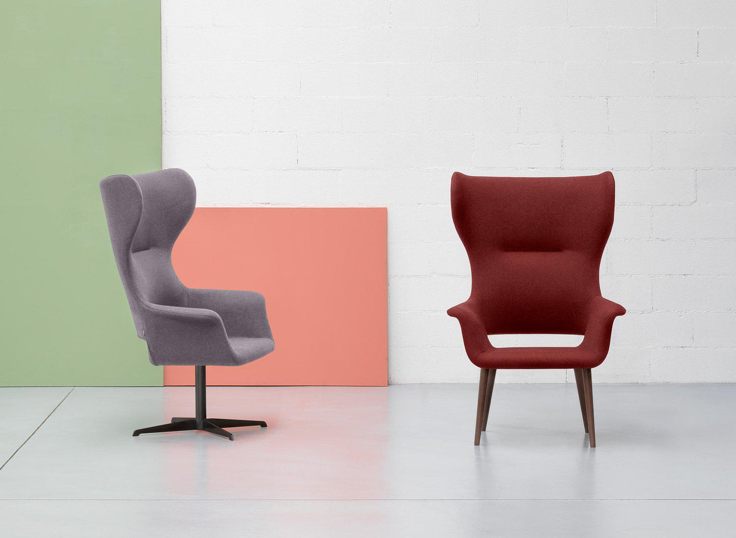 Megan Bergere Base 100 Wing Chair-Contract Furniture Store for hospitality, leisure & commercial projects