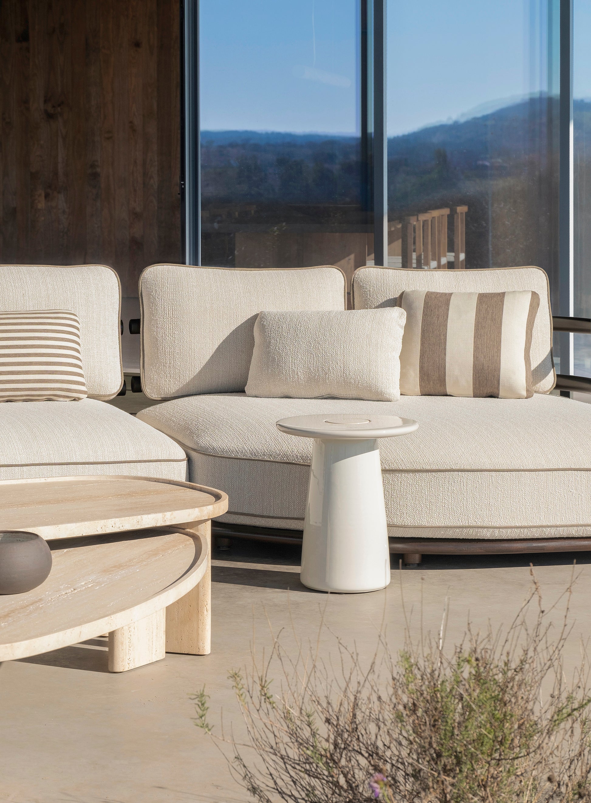 Meridies Ceramic Side Table