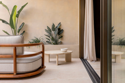 Meridies Travertine Coffee Table
